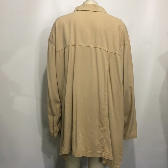 David Dart Jackets & Coats David Dart Woman 3x Beige Khaki Cotton